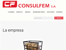 Tablet Screenshot of consulfem.com